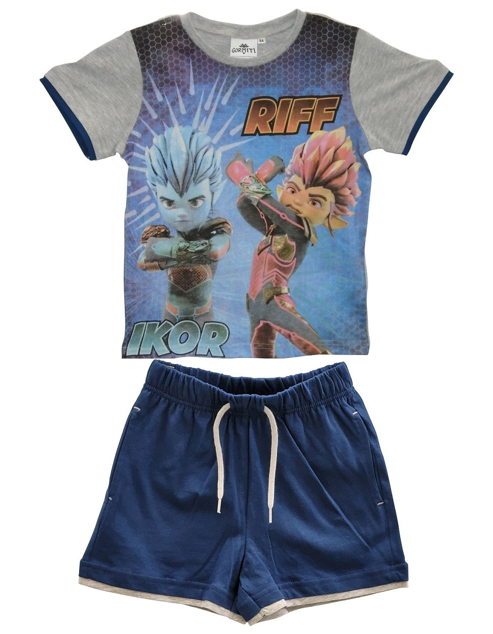 Kids Gormiti T-Shirt & Shorts Set Blue