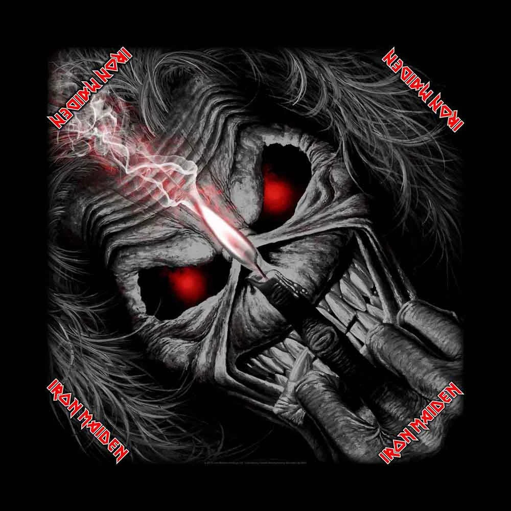 Iron Maiden " Eddie Candle Finger " Bandana Unisex