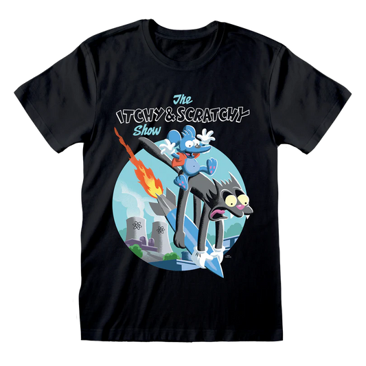The Simpsons "Itchy and Scratchy Show" Adult T Shirt