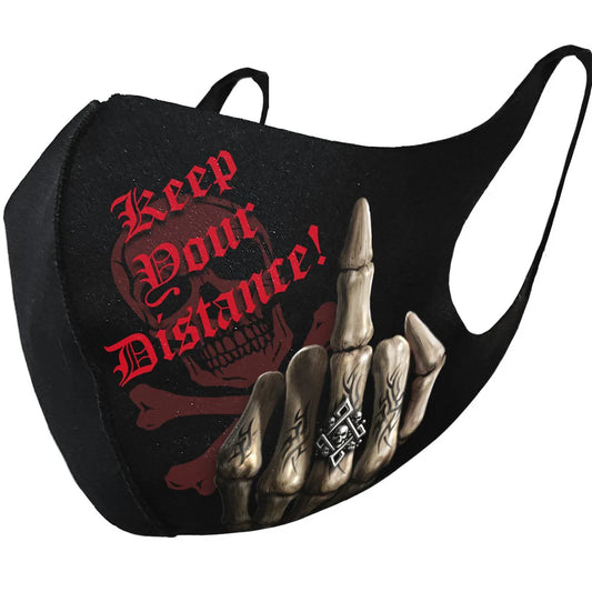 "BONE FINGER"  COTTON FASHION MASK WITH ADJUSTER