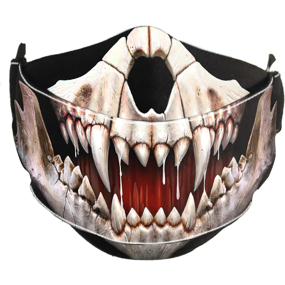 PREMIUM "ROCK SKULL"  COTTON FASHION MASK WITH ADJUSTER