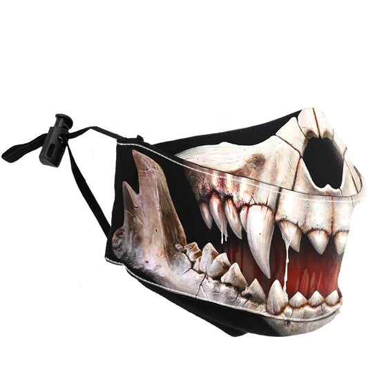 PREMIUM "ROCK SKULL"  COTTON FASHION MASK WITH ADJUSTER