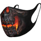 "LAVA SKULL"  COTTON FASHION MASK WITH ADJUSTER