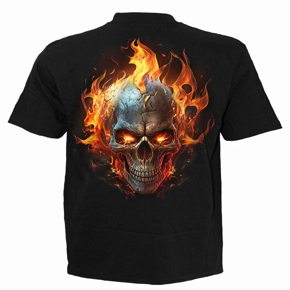 Night Rider "Flaming Skull"   Adult Unisex T Shirt