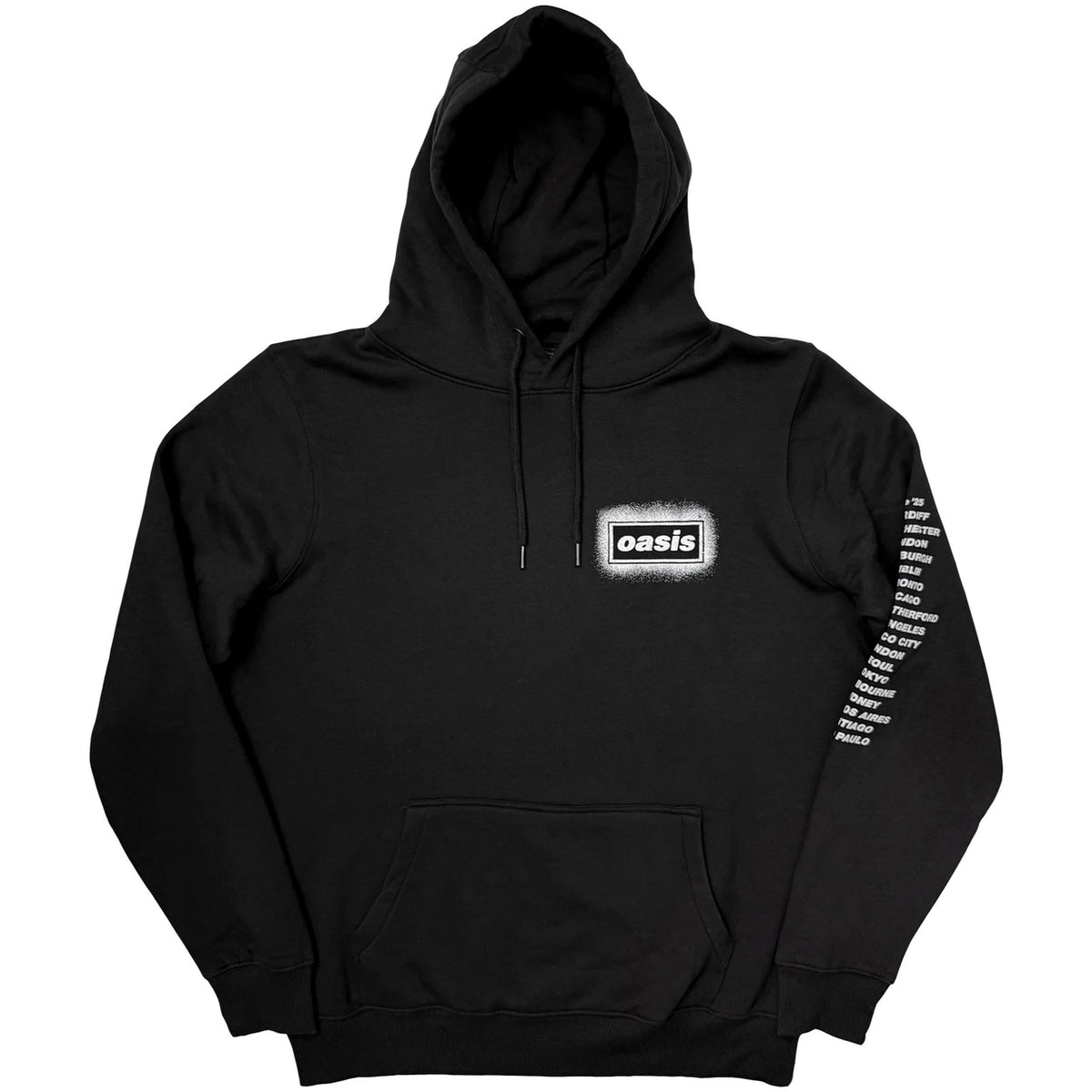 Oasis "Live 25" Hoodie ( X-Tour Front Back and Sleeve print)
