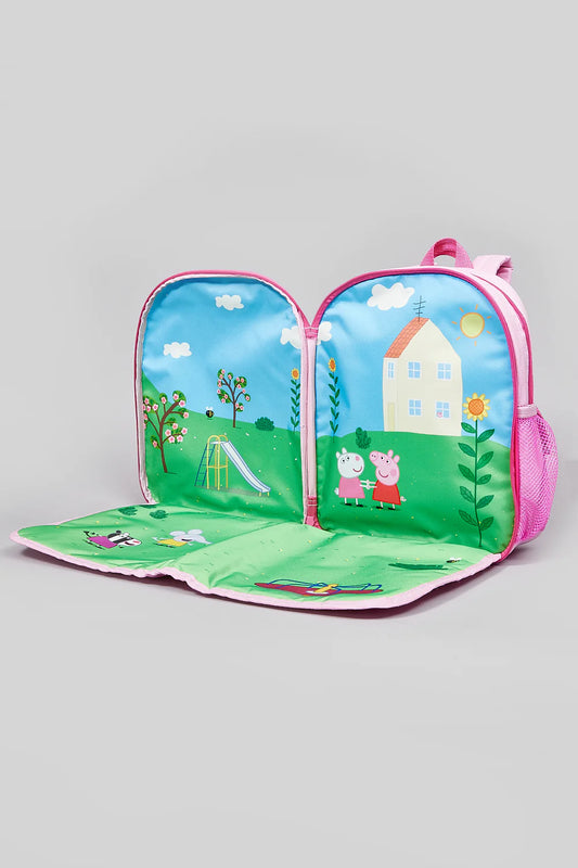 Peppa pig playtime backpack with a fold out playmat