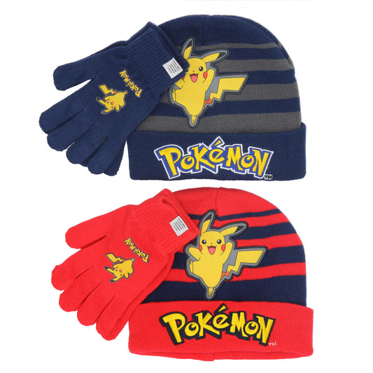 Pokemon hat and gloves set