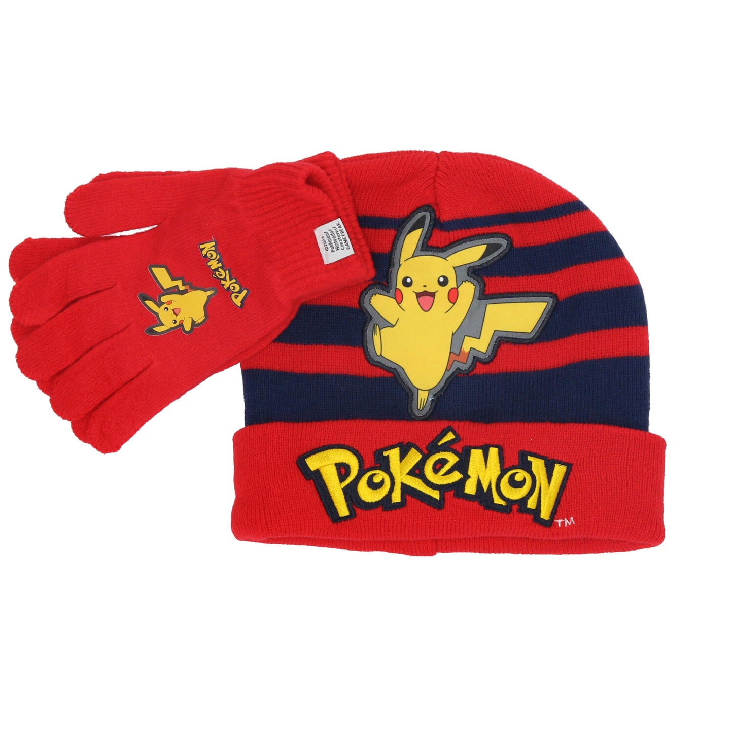 Pokemon hat and gloves set