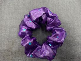 Purple sparkle scrunchie