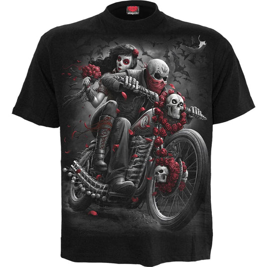Day Of The Dead Biker  Adult Unisex T Shirt