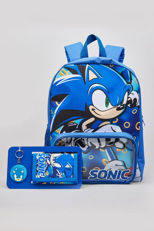 SONIC BACKPACK, WALLET AND KEYRING SET