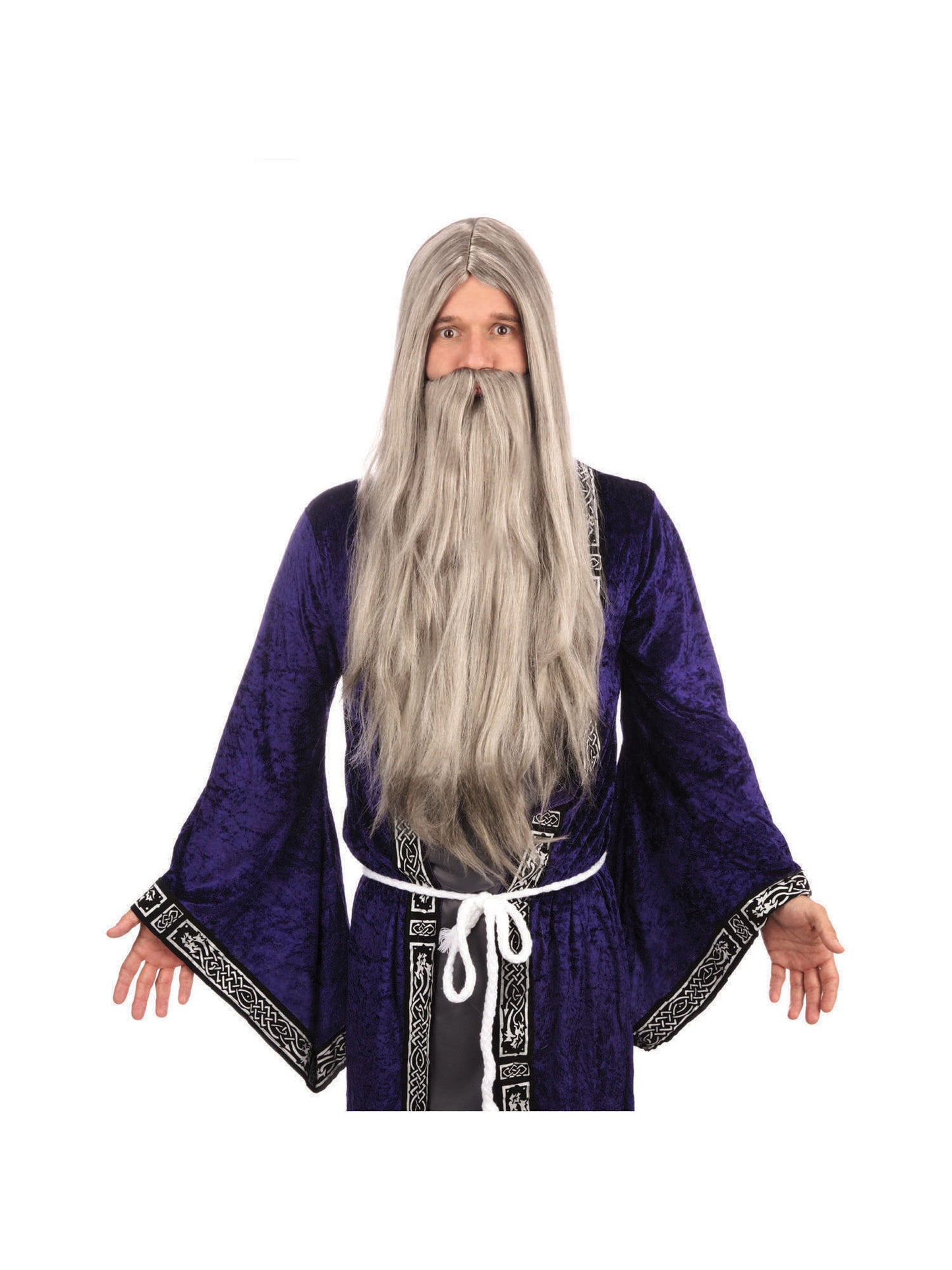 Long Wizard Wig And Beard with Moustache