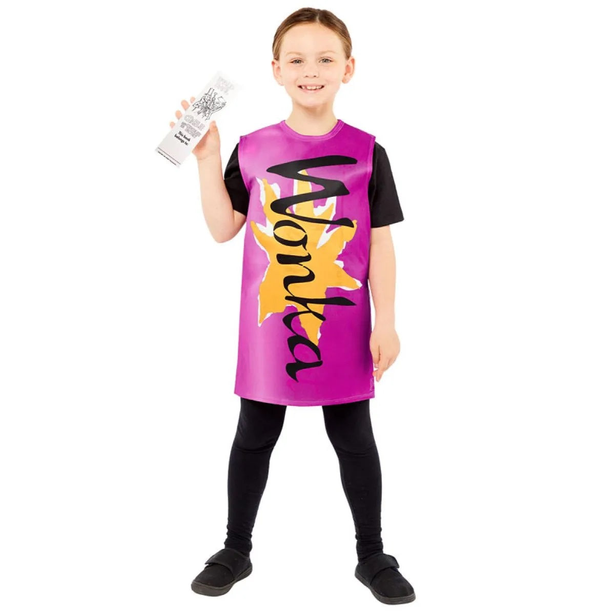 Willy Wonka Golden Ticket/Wonka Bar 2 in 1 Tabard Costume