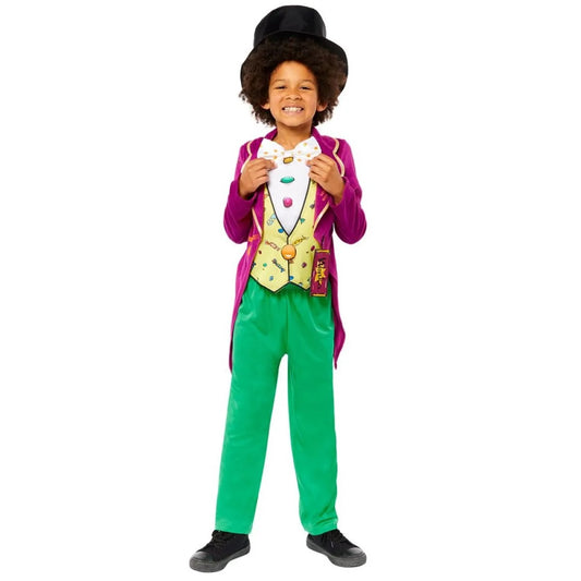 Boys Willy Wonka Costume With Top Hat