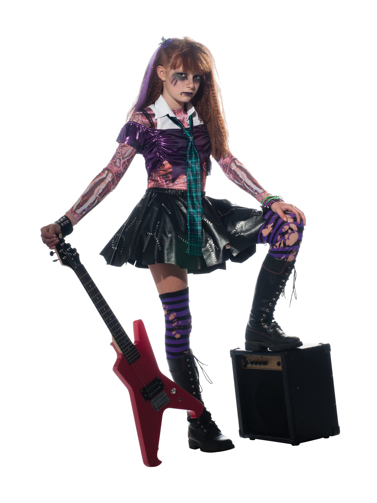 Zombie Punk Rocker Fancy Dress