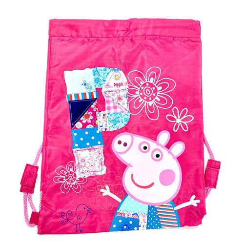 Official Peppa Pig Draw String Gym/shoe Bag