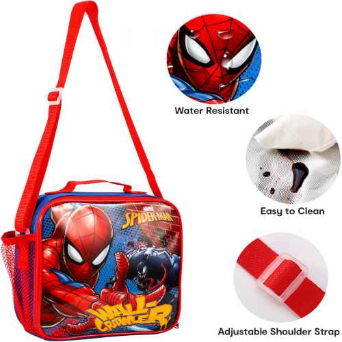 MARVEL Spiderman Wall-Crawler Lunch Bag