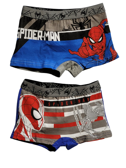 Bio MARVEL Spiderman Boys Boxer Shorts 2Pack blue