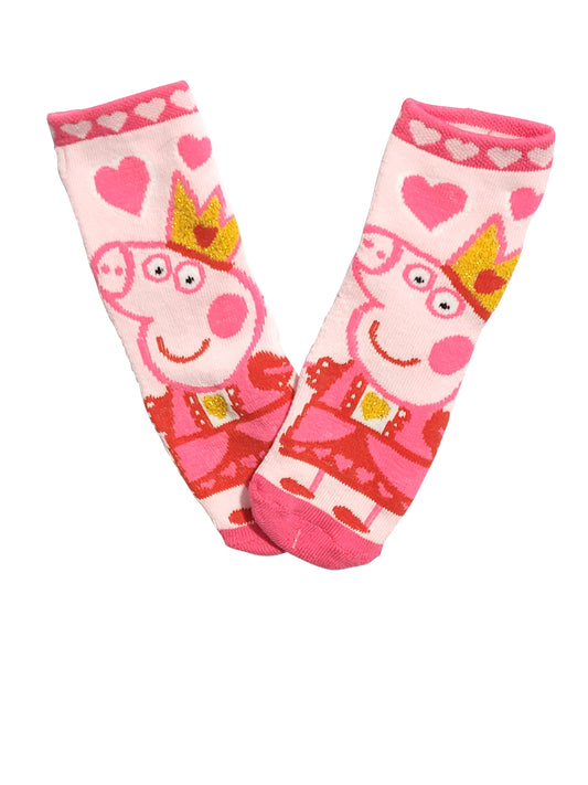 Peppa Pig Slipper Socks 1 Pair Light pink