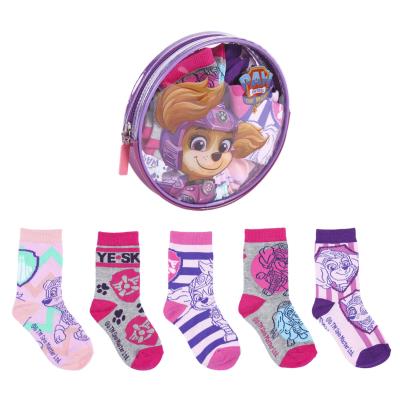 Girls Paw Patrol socks, pack of 5