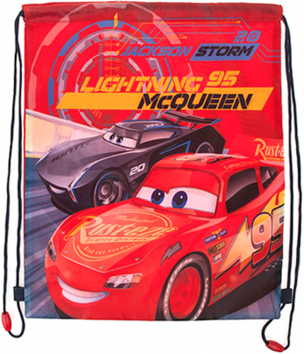 Disney's Cars LIGHTNING MCQUEEN 95 Draw String Bag