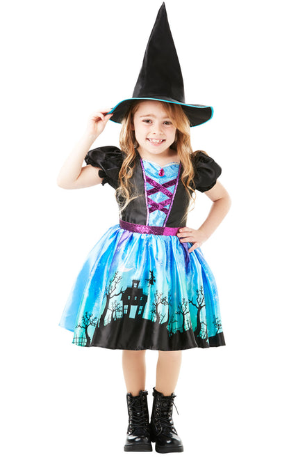 Kid's Moonlight Witch Fun Costume