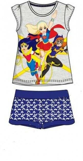 DC Universe Girls 2 piece T & Shorts Pyjamas