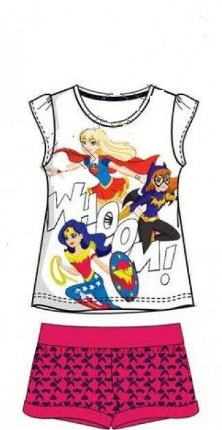 DC Universe Girls 2 Piece T & Shorts Pyjamas
