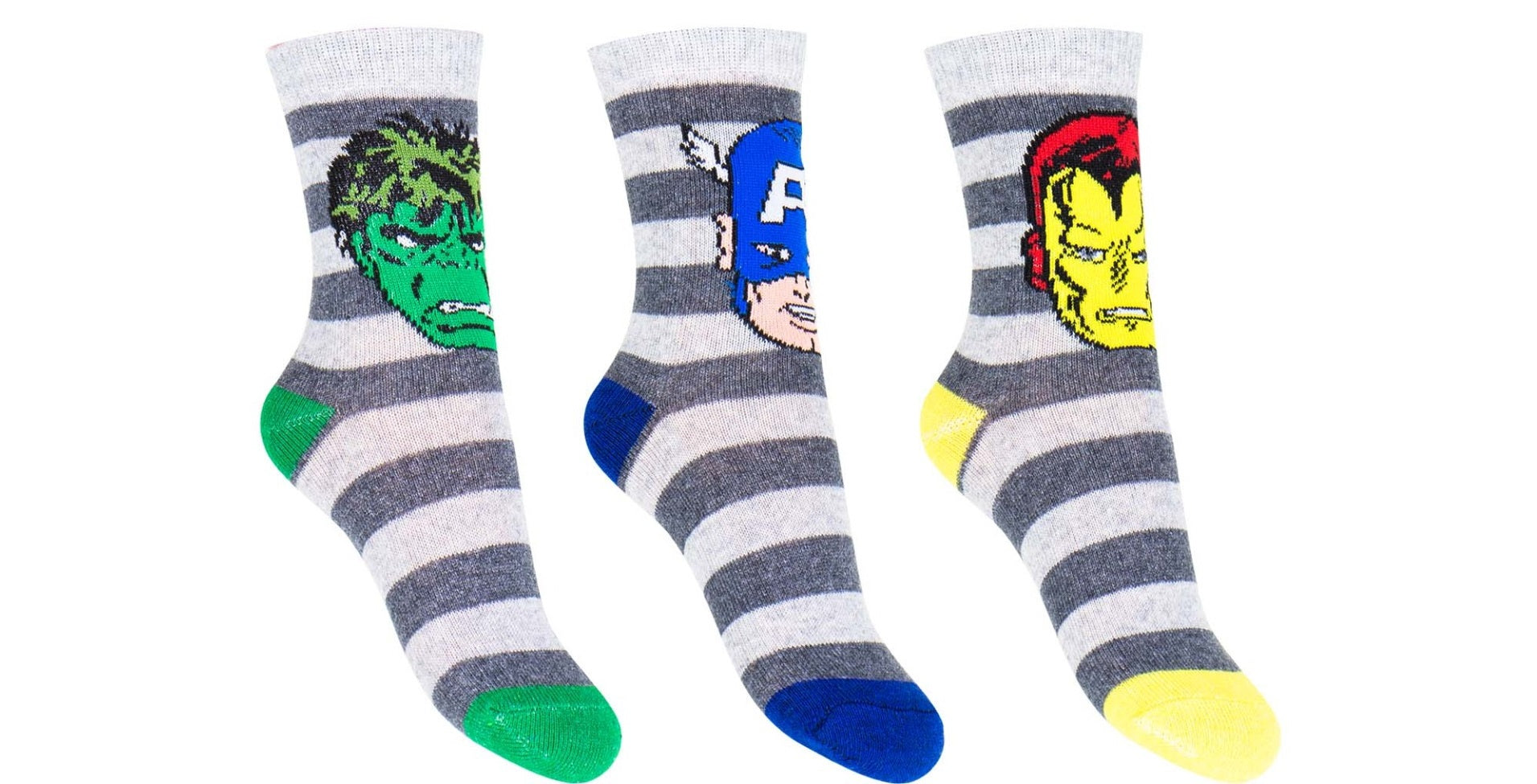 Boys Avengers Socks 3Pack – MADKITTY