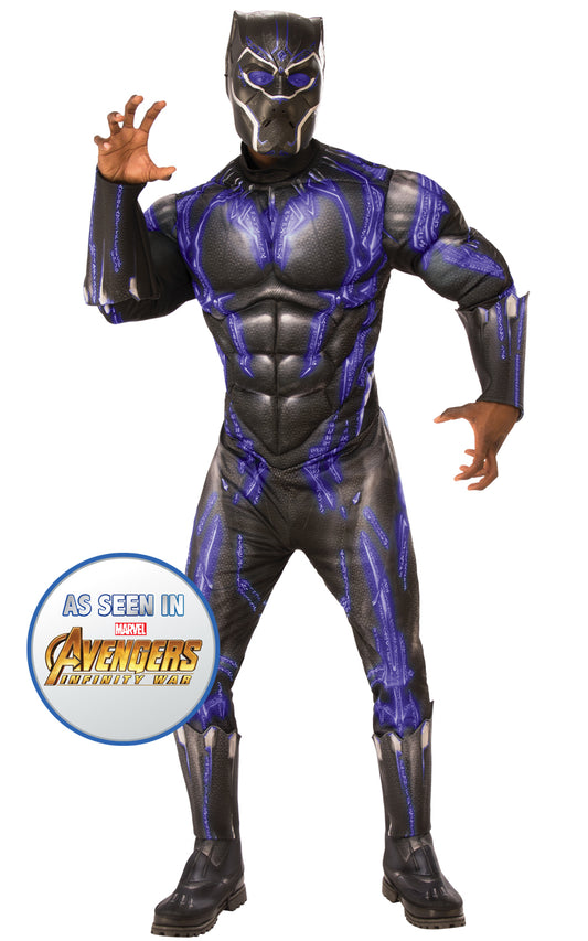 Adults Deluxe Black Panther Suit