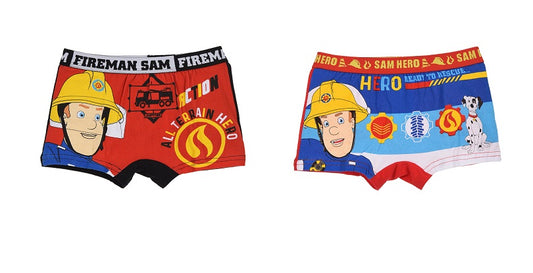 Fireman Sam Boys Boxers , 2 Pack