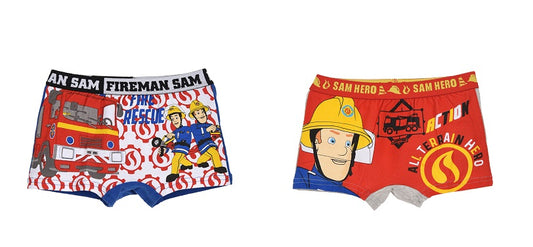 Fireman Sam Boys Boxers , 2 Pack