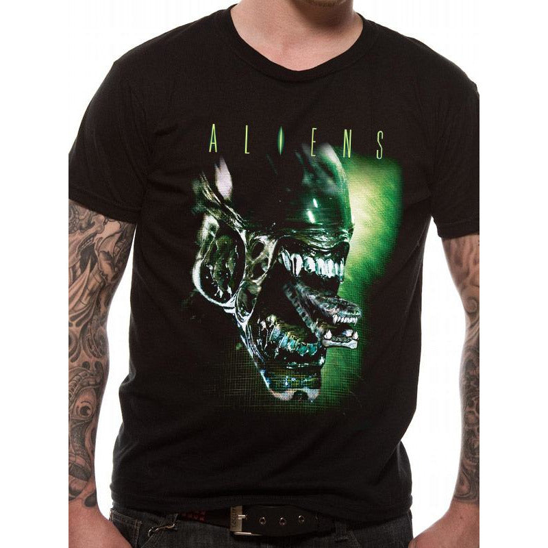 Unisex Adult Alien Head T-Shirt