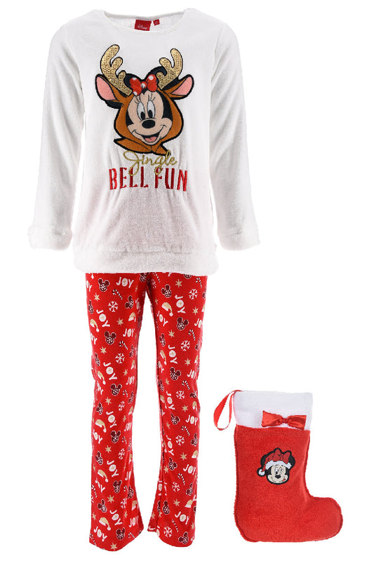 Minnie Mouse Christmas PJ's with Stocking