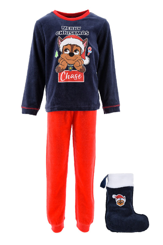 Paw Patrol Christmas Pyjamas with Christmas Stocking