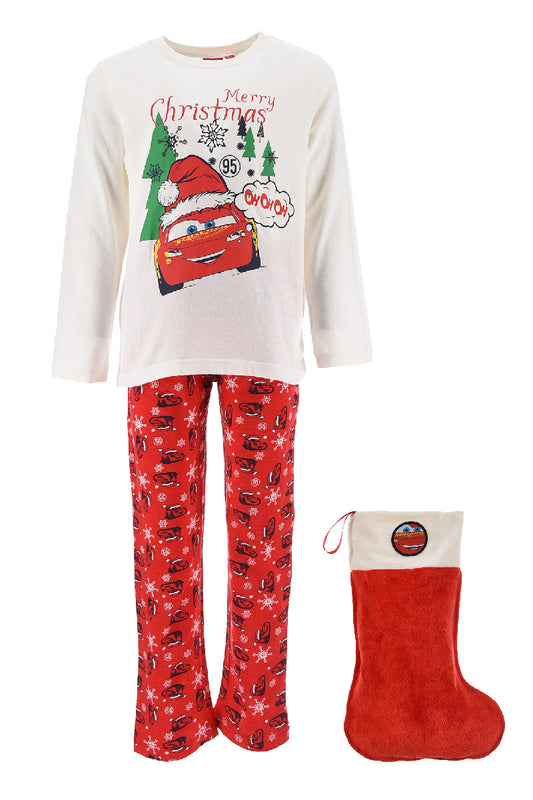 Disney Cars Christmas Pyjamas with Christmas Stocking