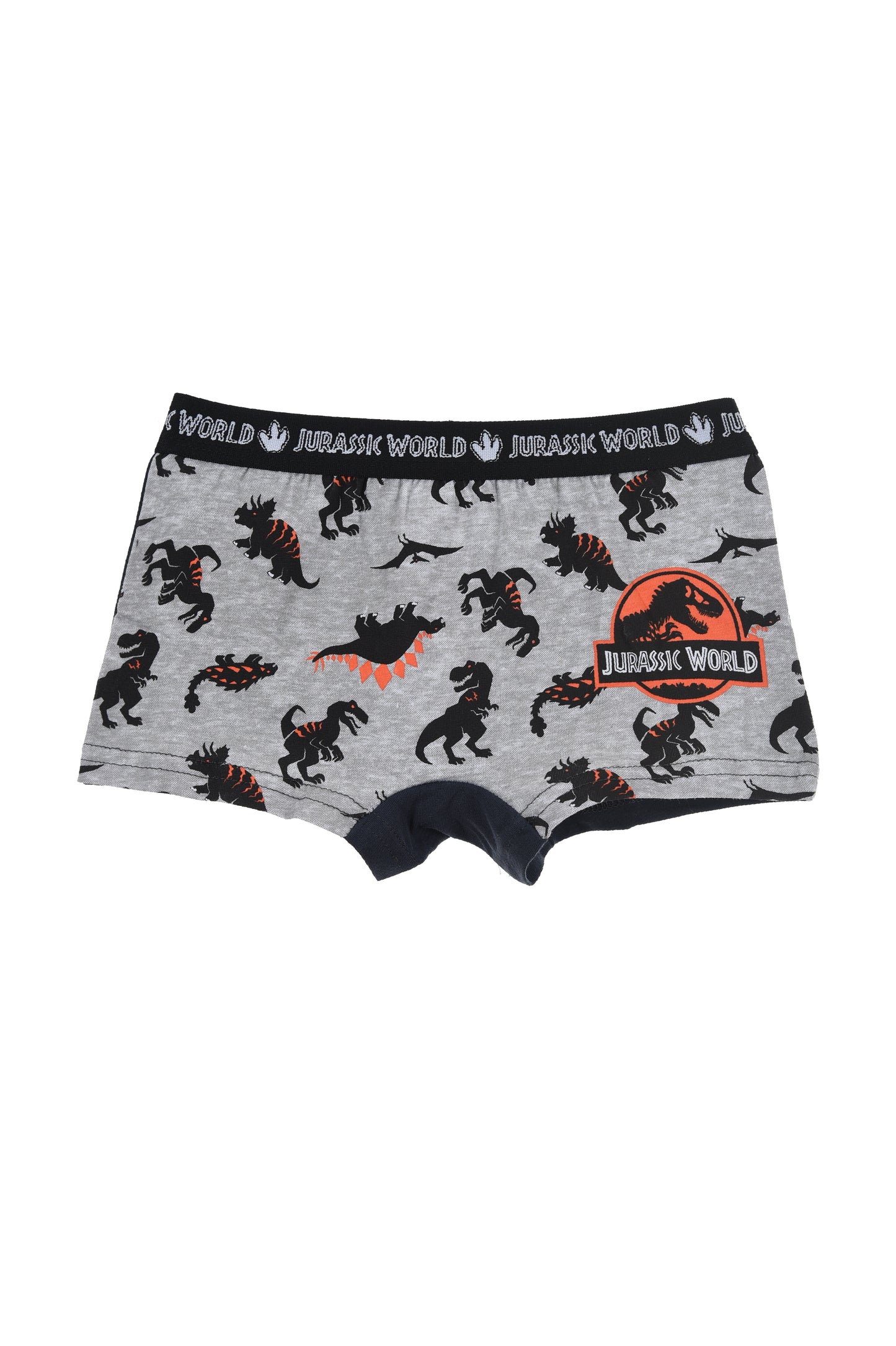 Jurassic World Organic Cotton Boys Boxer Shorts 2Pk Khaki