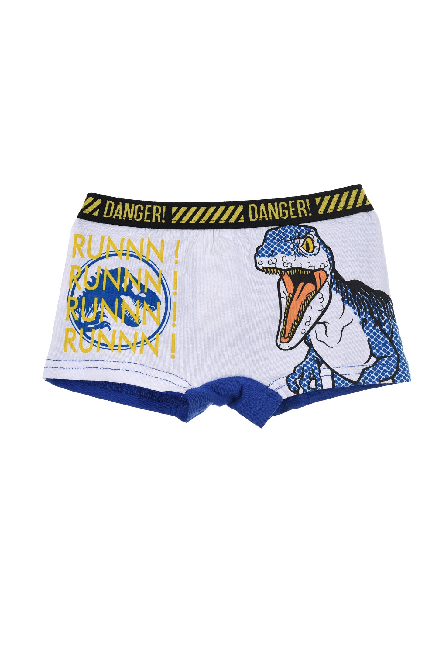 Jurassic World Organic Cotton Boys Boxer Shorts 2Pk Blue