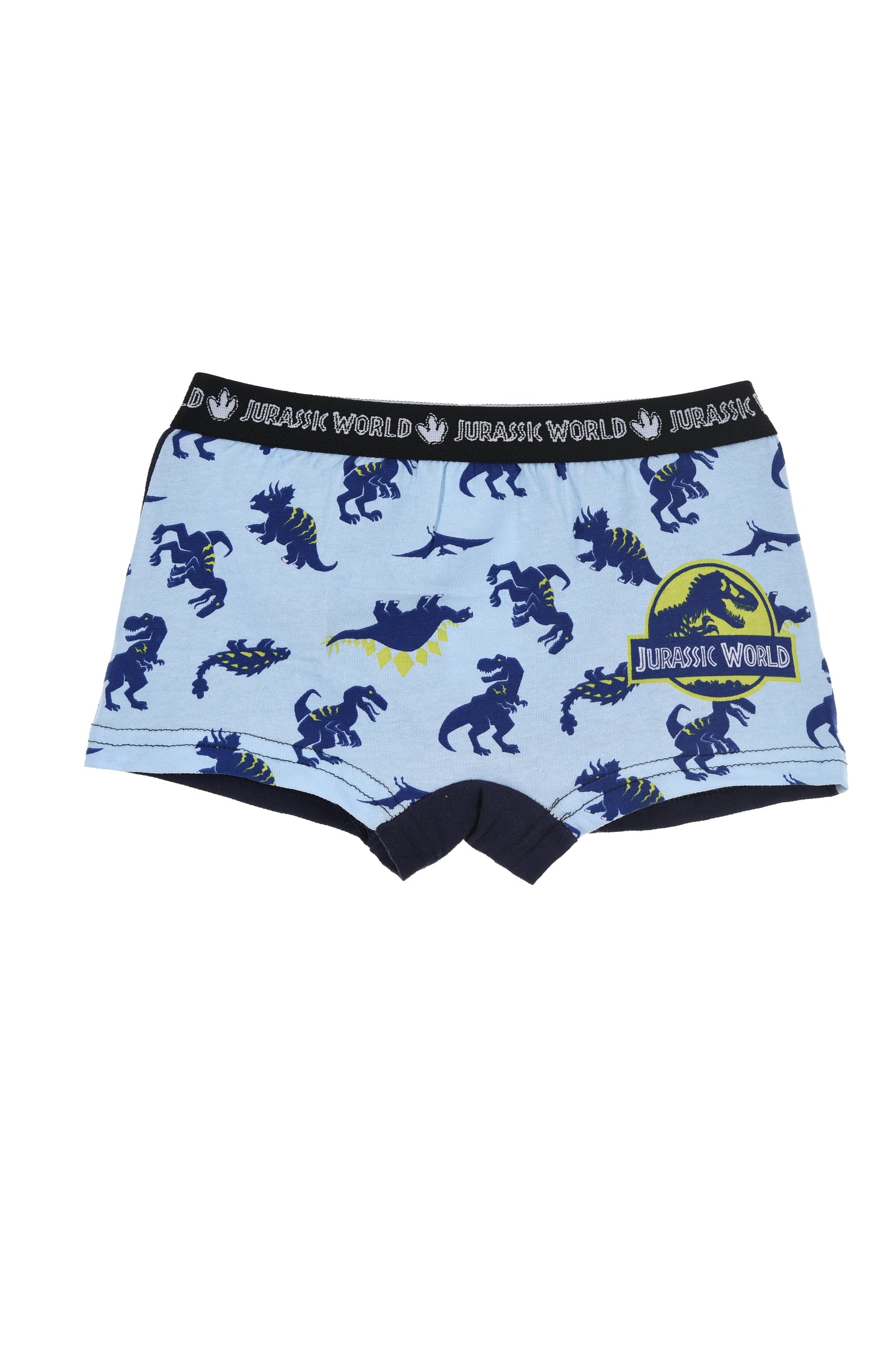 Jurassic World Organic Cotton Boys Boxer Shorts 2Pk Blue