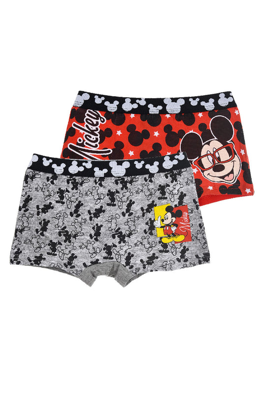 Boys Disney Mickey Mouse Boxer Shorts Organic Cotton