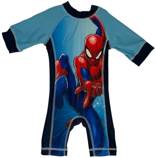 Children's Spiderman Swimsuit Blue