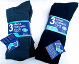 3Pck Mens Diabetic Sock