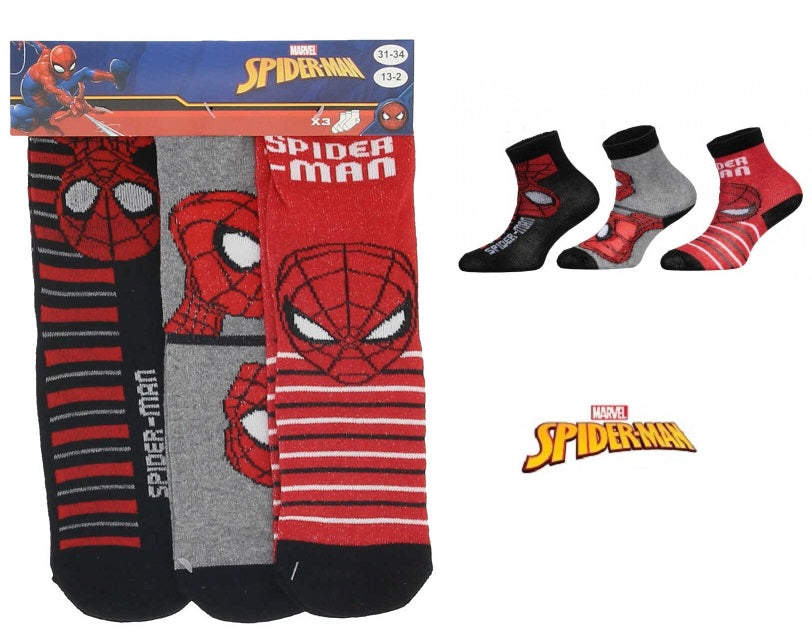 Kids Spiderman Socks pack of 3 pairs