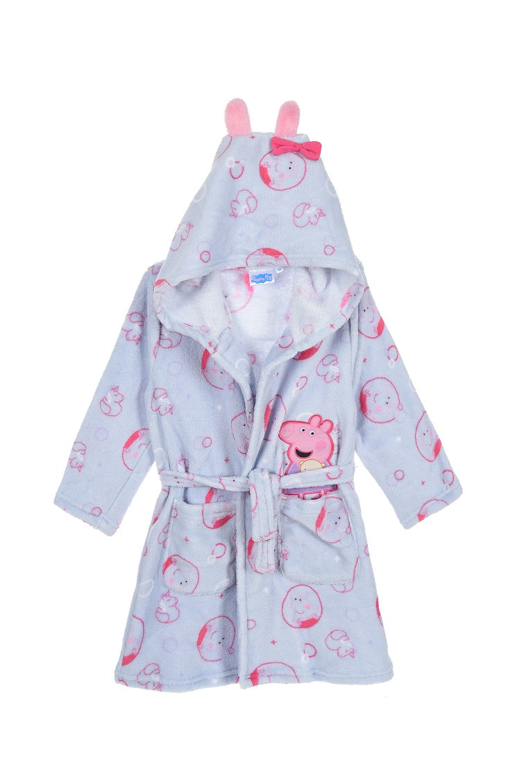 Peppa Pig  Kids Blue Dressing Gown/Housecoat