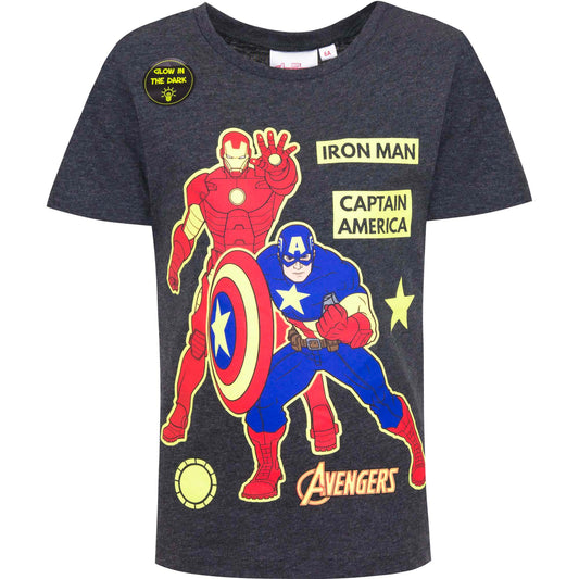 Boys Avengers Glow In The Dark T-Shirt