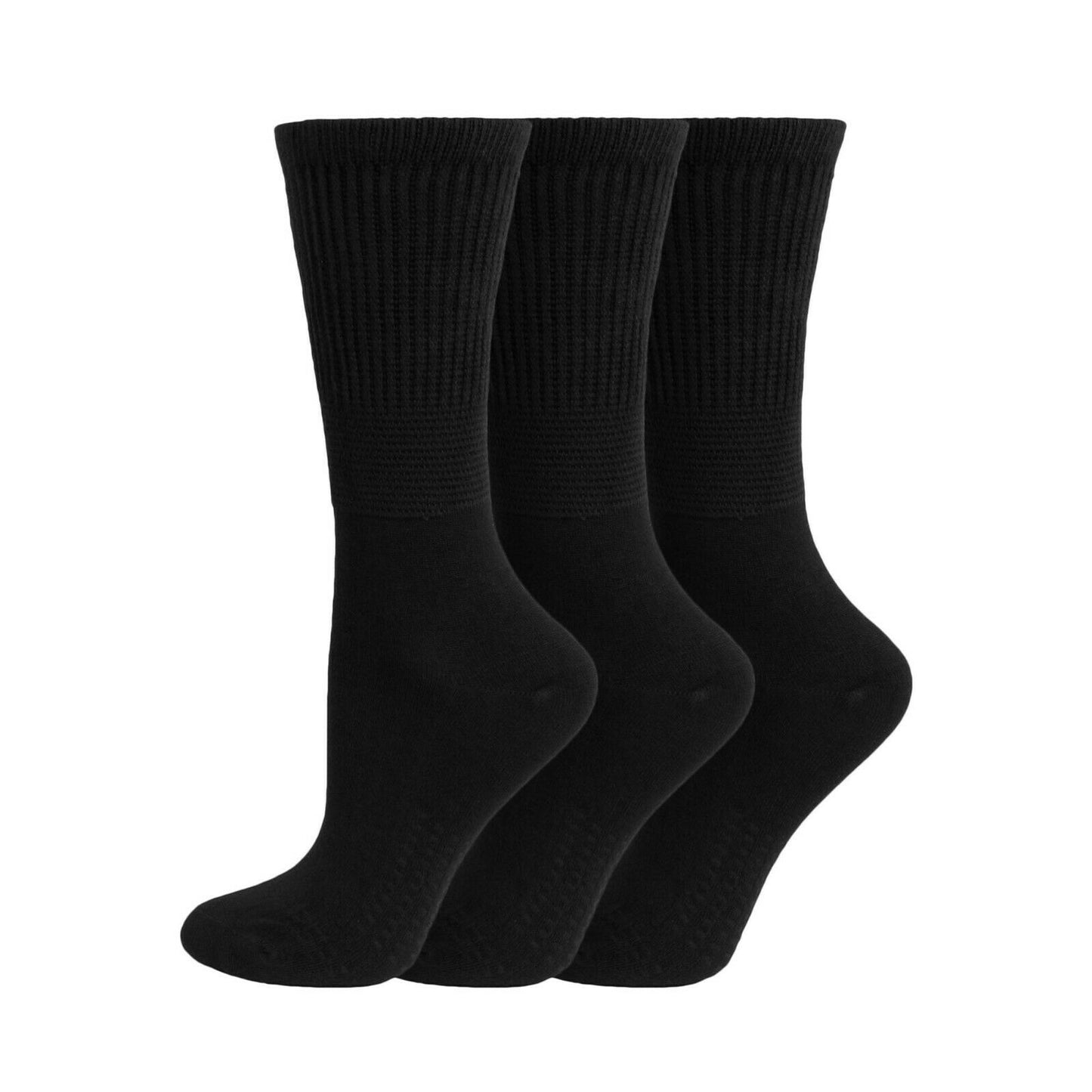 Bamboo Ladies Diabetic Socks 3pk