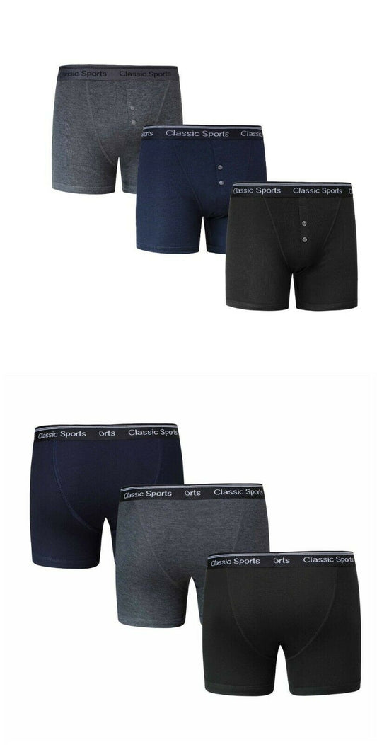 Classic Sport Plus Size Men's Boxer Shorts 3pk