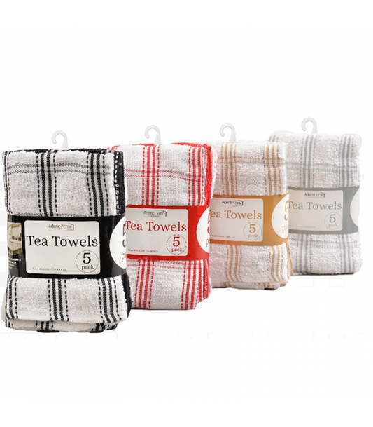 Quality Tea Towels 5 pack