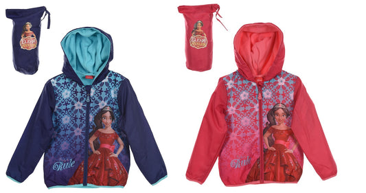 Girls Disney Elena of Avalor Rain Jacket with Carry Pouch