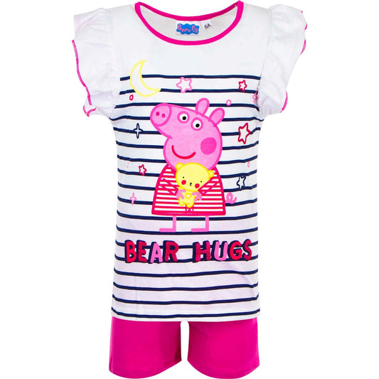 Girls Peppa Pig Bear Hugs Short Pyjamas